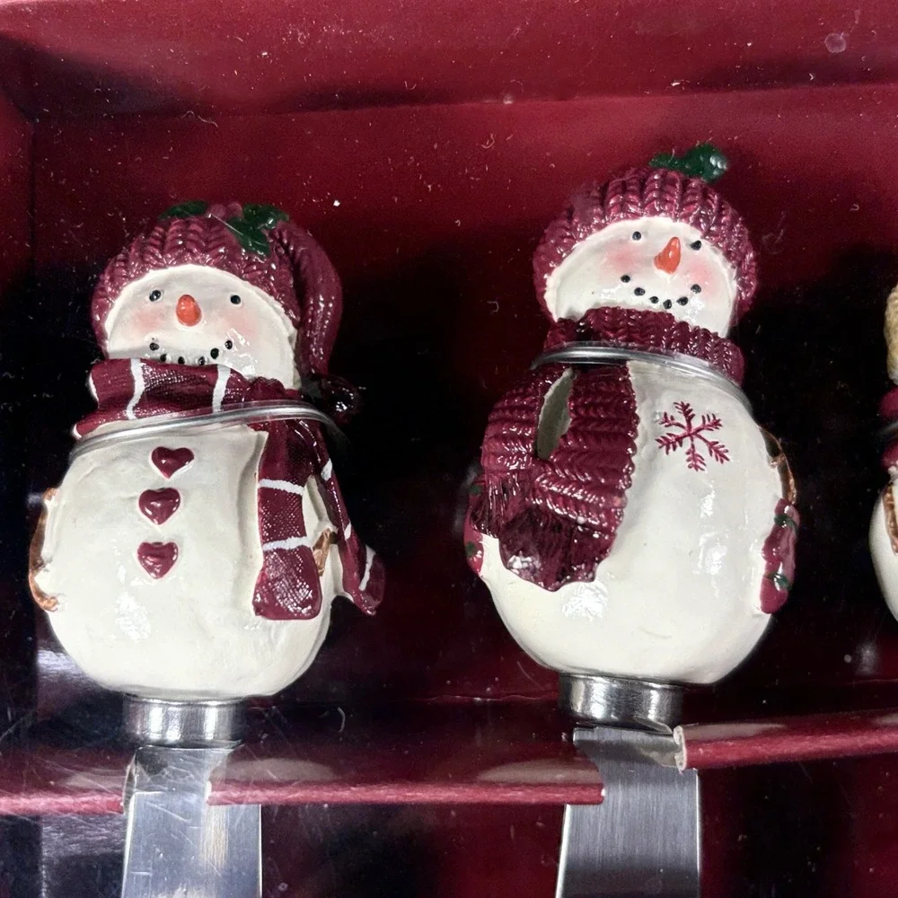 St Nicholas Square Snowman Spreaders (4) Coasters (4) Winter Wishes‎ Christmas